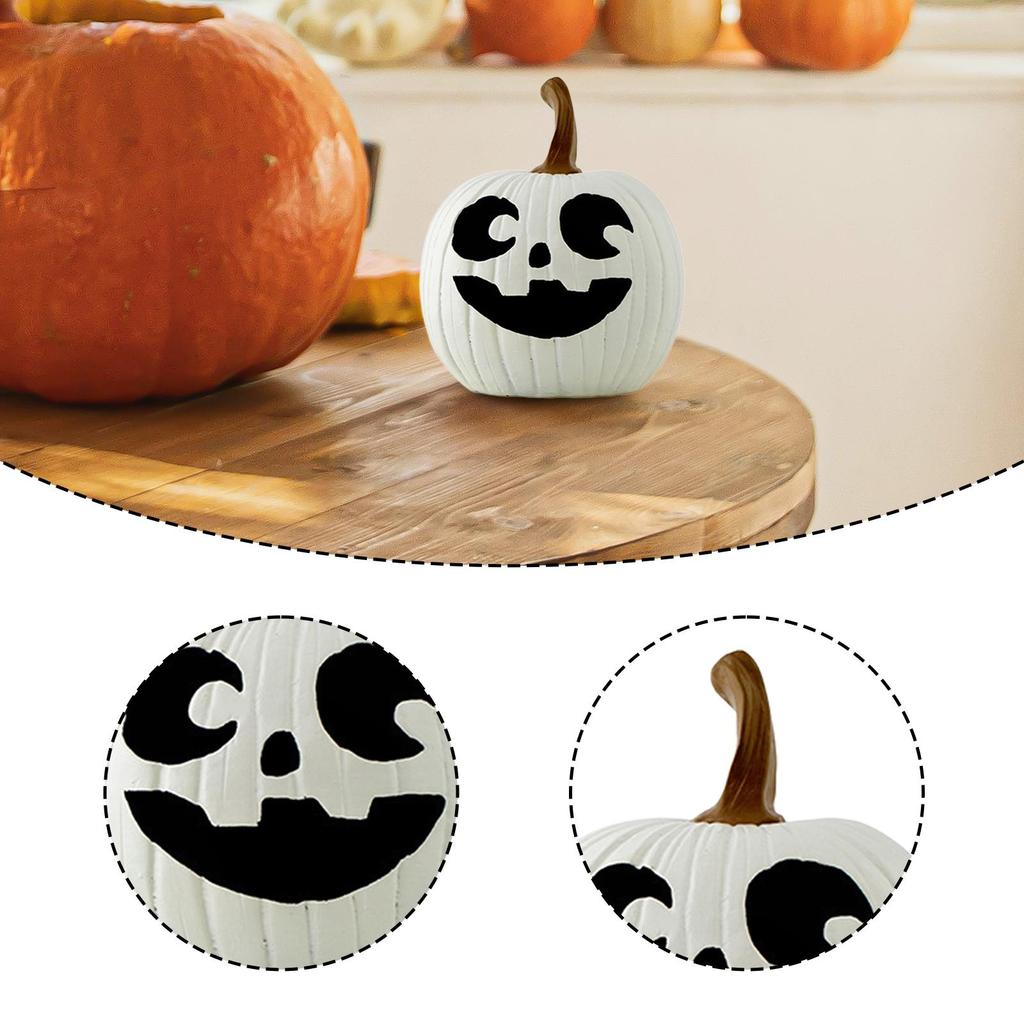 Halloween Pumpkin Decor Fall Harvest Desk Collectibles Holiday Wedding Festival Home Decor Decoration Resin Pumpkin Figurine