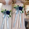 Elegant Artificial Rose Garland Handheld Wedding Decor Wreath  Bridal Shower