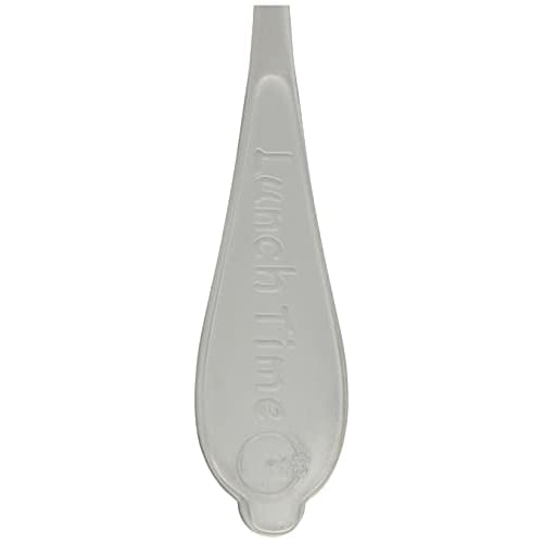 Takakuwa Metal Lunch Spoon with Case, Leaf, White, 005147