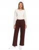 Women's Warm High Waist Sweatpants 100% Cotton MORAJ XXL BROWN