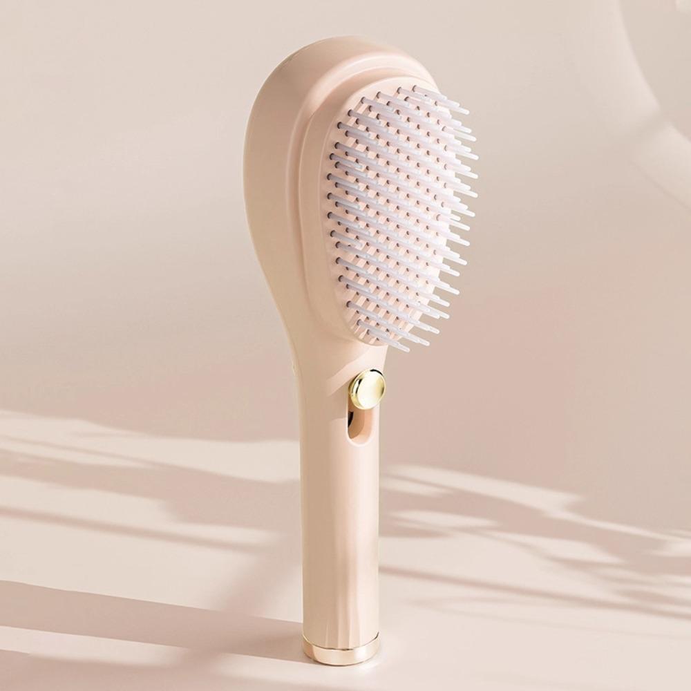 

1pc Easy Press Retractable Scalp Comb Upgraded Massage Cleansing Volumizing Hair Daily Accessory