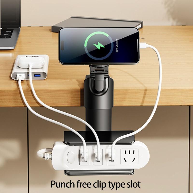 Kabel-Organizer mit Klebebefestigung unter dem Schreibtisch Sichere Befestigung für Steckdosenleisten Platzsparend Robustes PVC-Silikon-Design