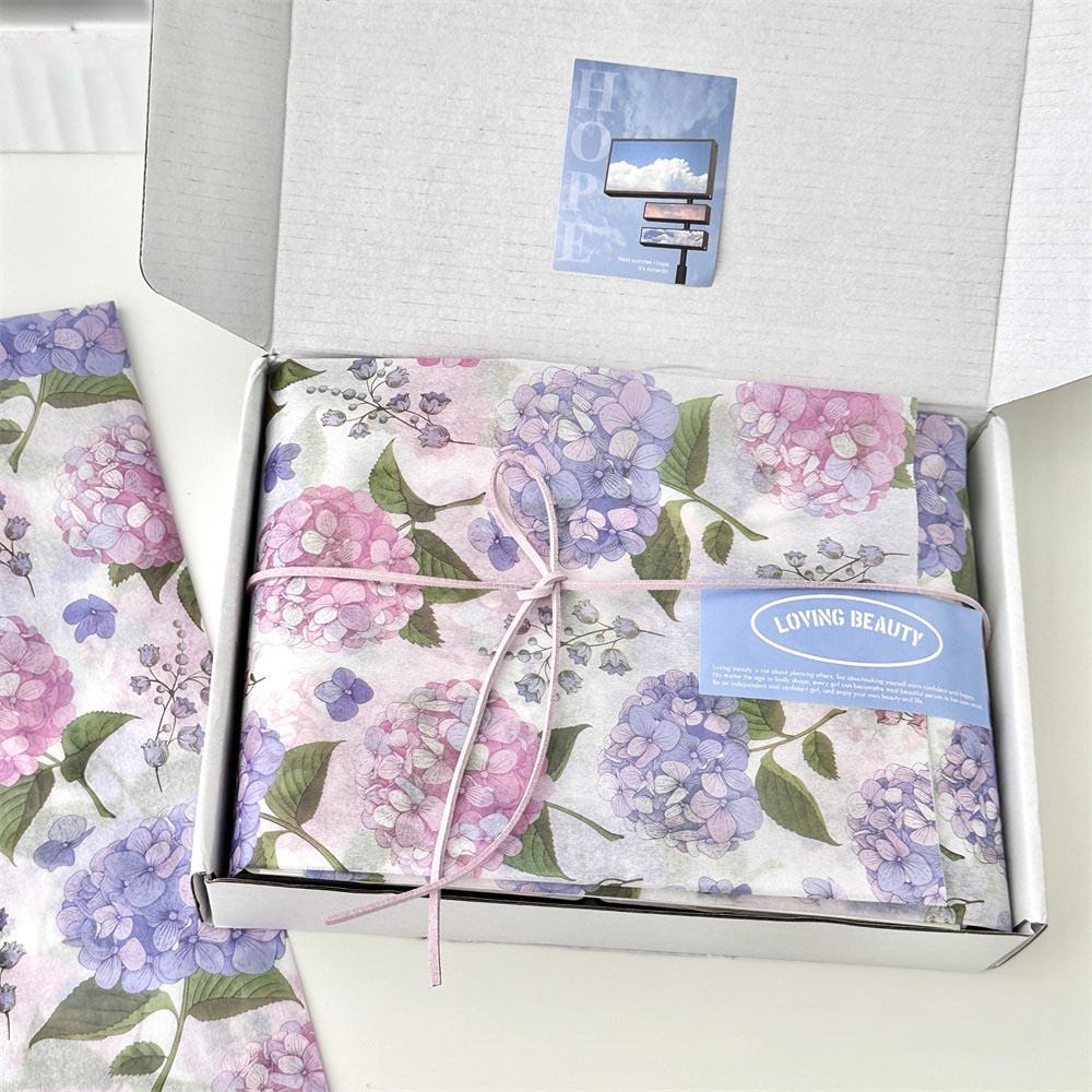 Four-Leaf Clover Tissue Paper Patterned Ice Cream Tissue Paper Tissue Paper Pack Colorful For Party Decoration Holiday Gift