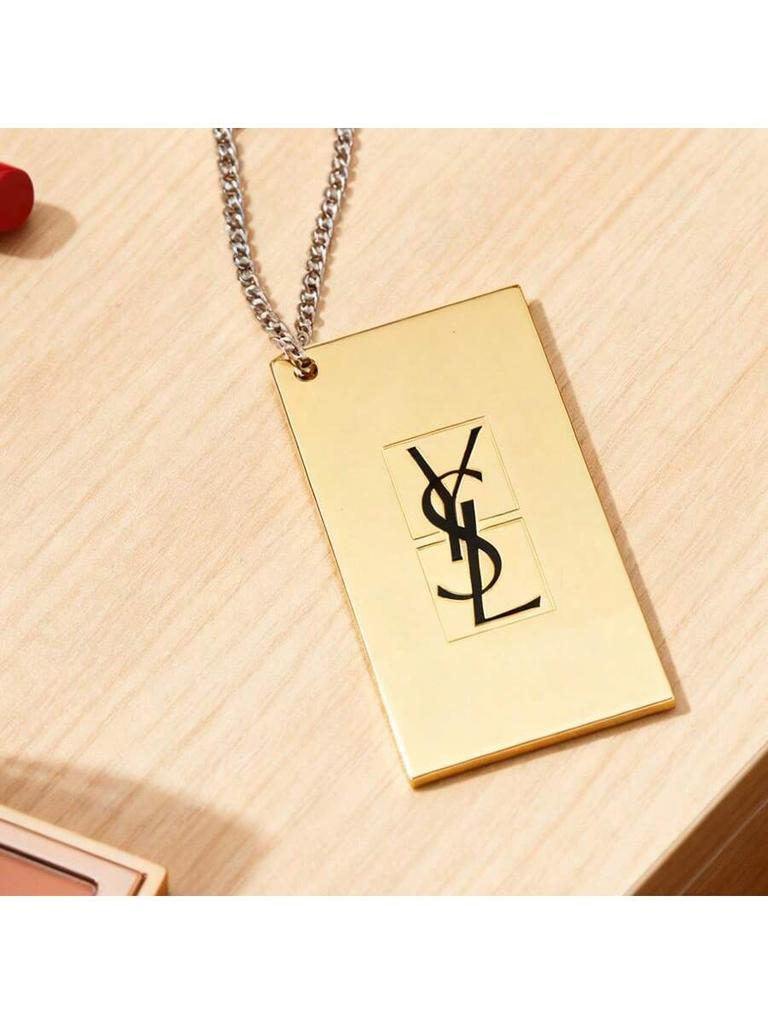 YSL Gold Chain Compact Mirror, an Essential Item for Touch-ups On the Go.