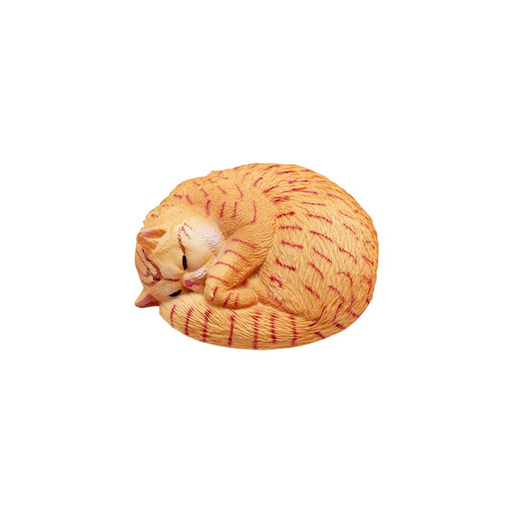 Simulated Pet Model, Children's Short,haired  Sleepy, Domestic Desktop Decoration.