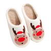 Fashion Slippers Women Winter Fashion Indoor Home Plush Warm Christmas Fluffy Comfortable Soft Sole Cotton Slippers Men House Slides