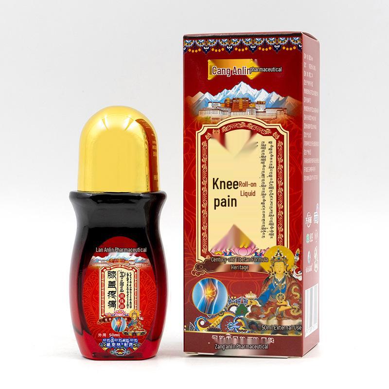 Knee Pain Relief Liquid Roller Ball for Joint Injury, Old Cold Legs, Effusion, Synovial Fluid, and Meniscus Support.