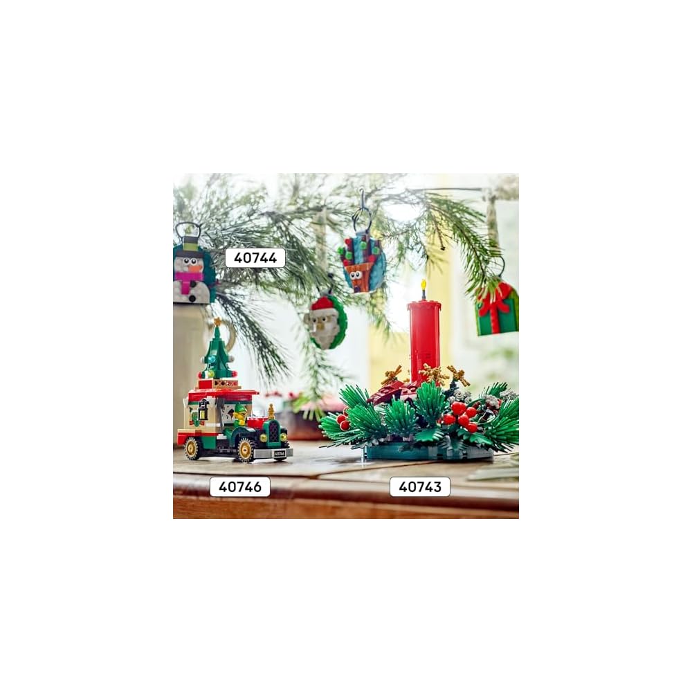 LEGO Christmas Table Decoration Toy Set for Kids Age 12 to 14 with Building Blocks and Art Elements