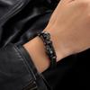 Unique Leather Braided Bracelets Punk Style Magnetic Hand Chain Individuality Skull Wristband  Men