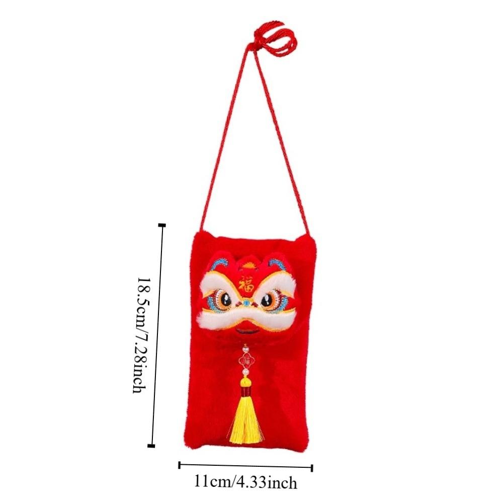 Traditional Good Lucky Money Bag Cartoon Gift Envelopes Practical Red Pocket Kids Gift