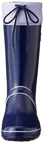 Fukuyama Rubber Women's Mesh Color Boots, Fine Color DX-1, Navy, Size 24.5cm