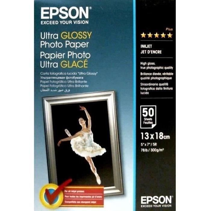 Tiskový papír Epson Fotografický papír Ultra lesklý - 13x18cm - 50 listů - 300g/m²