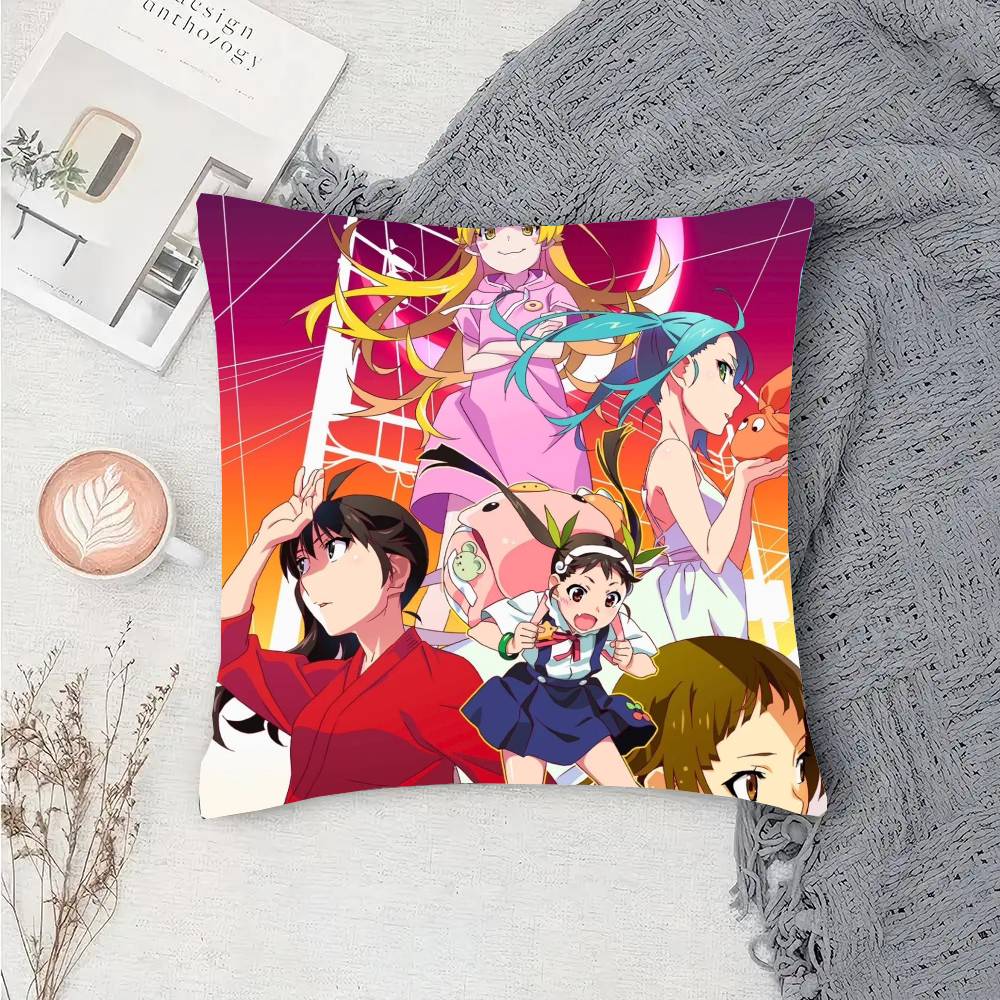 Anime M-Monogatari Series Pillow Case Sofa Cushion Cover Room Home Decoration