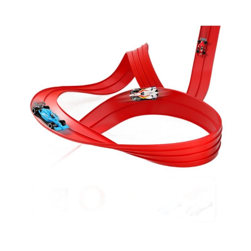 Children And Boys Cool Diy Assembly Track Aluminum Alloy Racing Car Gravity Inertia Sliding Track Toy Puzzle Assembly Cars Gifts