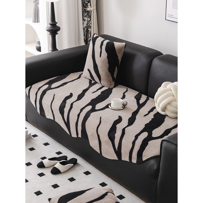 Cojín de felpa con forma especial para sofá Otoño e Invierno Cojín especial para sofá de cuero Funda irregular para sofá de lujo ligero Tela de cobertura universal