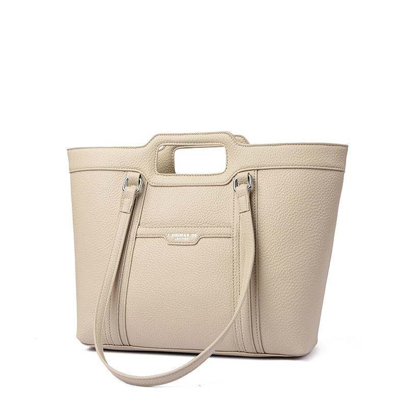 Textured bag women's bag 2025 new simple fashion retro large capacity women's shoulder bag tote bag