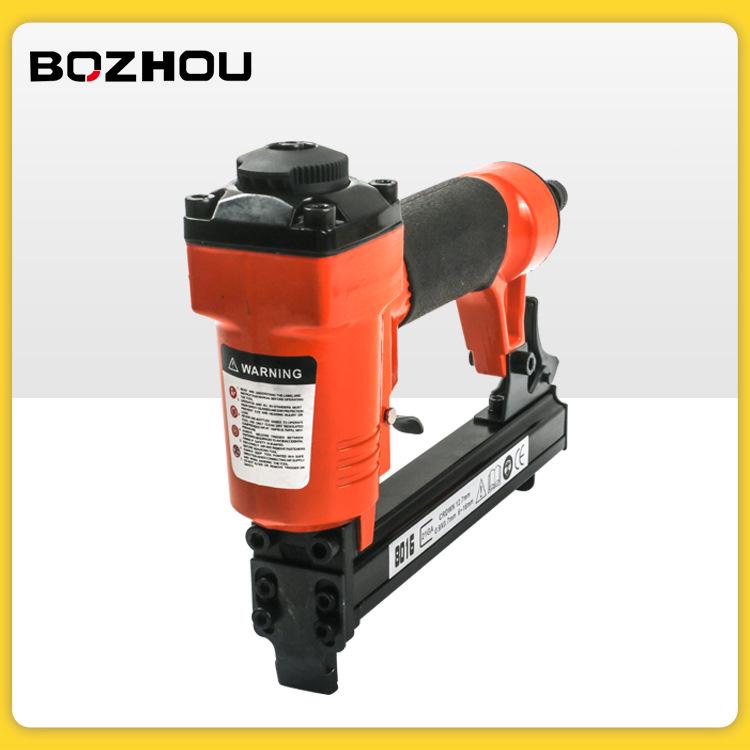 Nail Gun-8016 Pneumatic Stapler for Steel Strip Nails - Ideal Woodworking & Decoration Tool