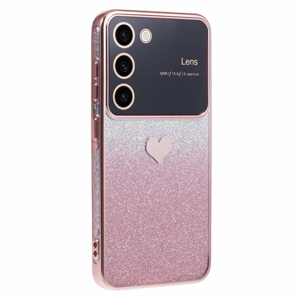 For Samsung Galaxy S23 Case TPU Shockproof Protection Gradient Glitter Phone Cover