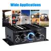 Home Mini Amplifier DC12V Audio Power Amplifier Stereo Subwoofer Bluetooth Player For Home Speakers and Car Media Systems