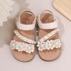 New Arrival Elegant Girls' Floral Princess Style Sandals Soft-Sole Sweet & Stylish Shoes for Toddlers Casual Kids Shoes Cute Girls Shoes