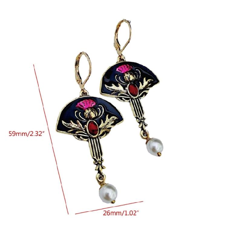 Bohemian Dangle Earrings for Women Pomegranate Flowers Dangle Earring Jewelry