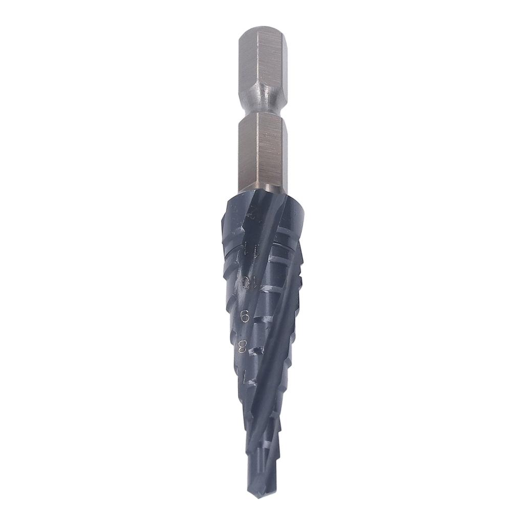 Spiral Grooved Step Drill Bit 4mm To 12mm Step 14in Shank M35 Cobalt 9 Sizes Multi Step Cone Bits