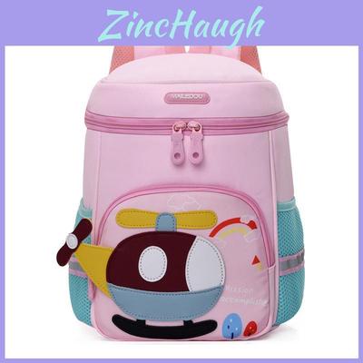 Kids School Backpack With Airplane Pattern And Lightweight Oxford Fabric For 36 Year Olds