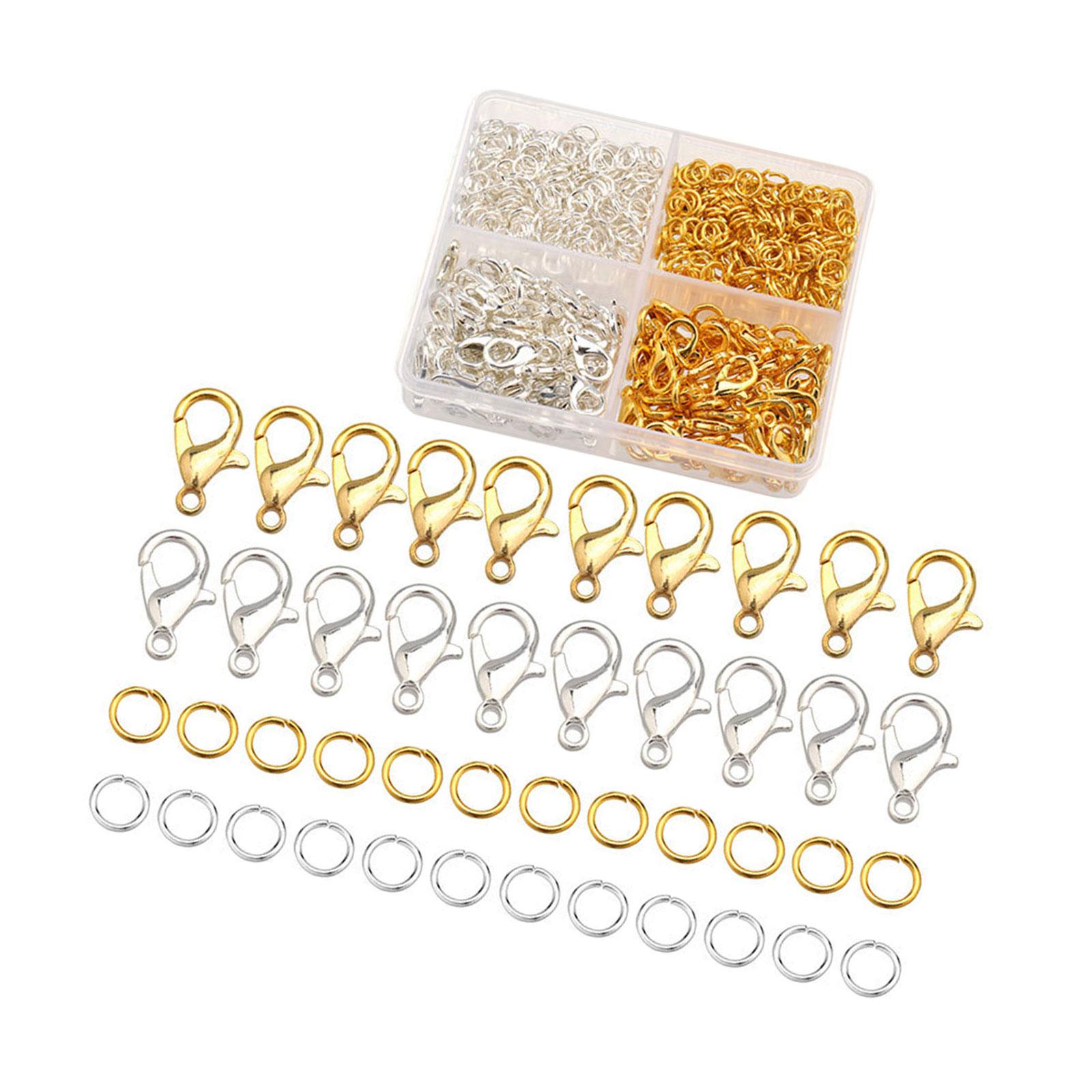 

Lobster Clasp Long Alligator Clip And Jump Rings Set Jewelry Making Supply For Handmade Bracelets Necklace Keychains D