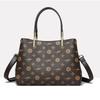 Classic Floral Print Fashion Tote Bag Spacious Capacity Elegant Single-Strap Women's Handbag
