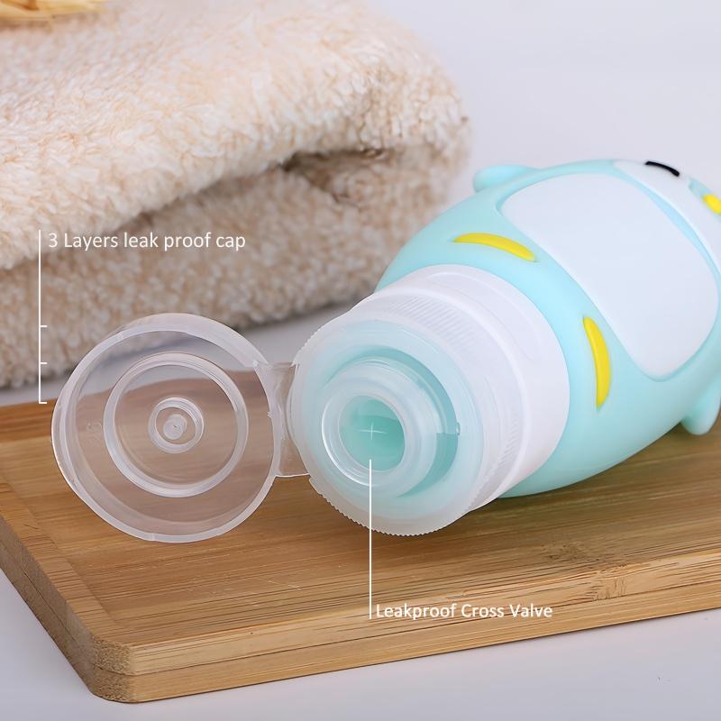Cartoon Penguin Shaped Bottle Packaging,Press on Storage Bottle,Can Hold Shower Gel and Shampoo,Travel Accessories