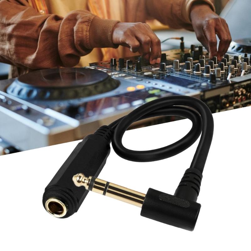 6.5mm to 6.3SP Stereo Extension Cord 2 Channel  Extender For Electric Guitars Amplifiers, Speakers