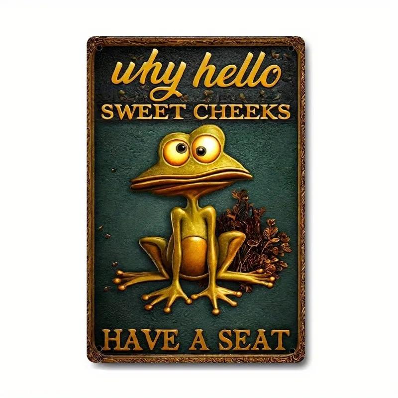 Metal Tin Poster Visual Effect Wall Art Decor Art Painting Retro Plaque Poster for Bar Club Wall Decor Retro Home Wall Plate