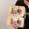 Tragbar und Vielseitig Cartoon Niedlich Bestickt Kosmetiktasche Reise Aufbewahrungstasche Finishing Tasche Handtasche Einkaufs-Clutch