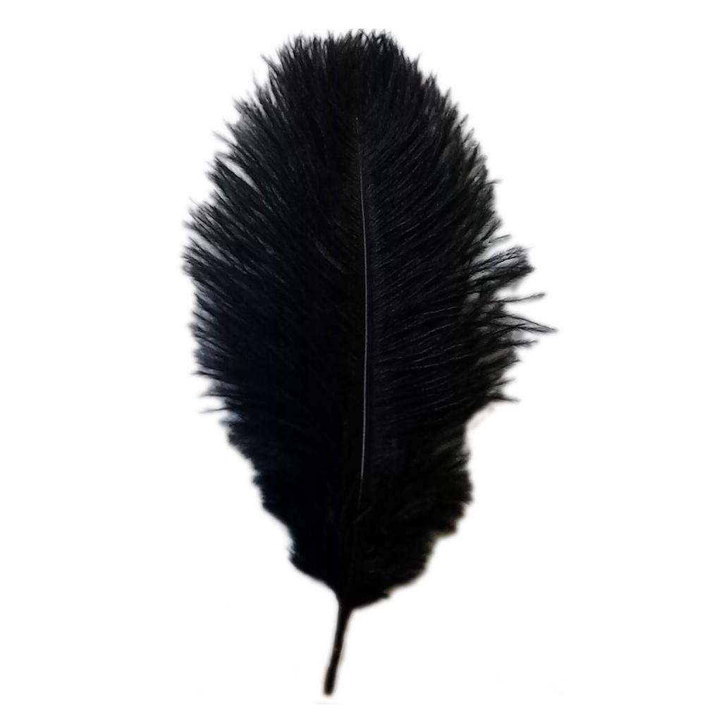 30X New Style Artificial 10-12 Inch Ostrich Feathers Great Decorations Black