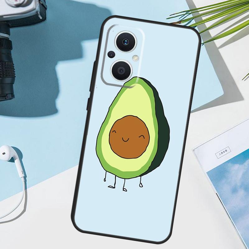 Niedliche Cartoon-Avocado Fitness Hülle Für OPPO Reno 13 F 10 11 12 14 Pro 11F 12F 14F 7 8 Lite OPPO Find X9 X8 X5 X6 Pro Hülle