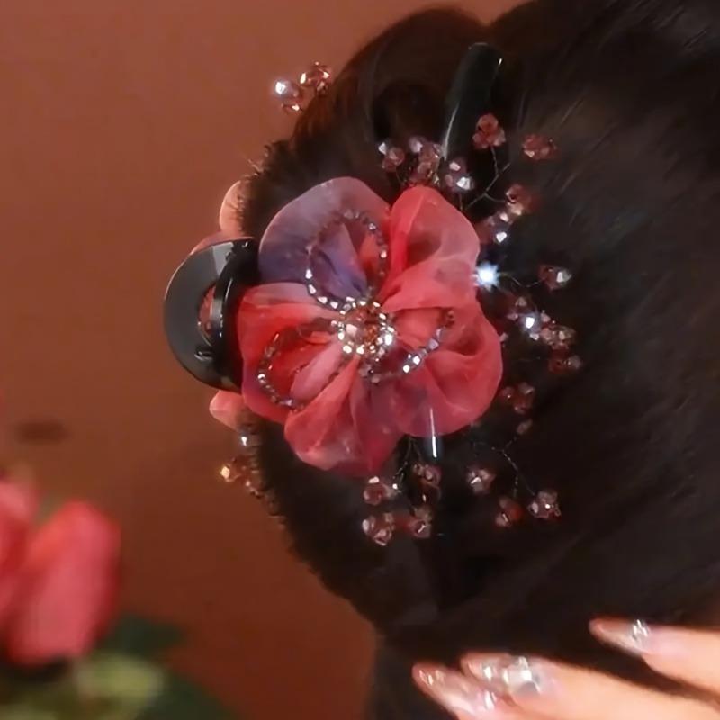 Korean Version of Luxury Hair Additions, Handmade Mesh Fabric, Sunflower Clip, Women'S And ' Gifts