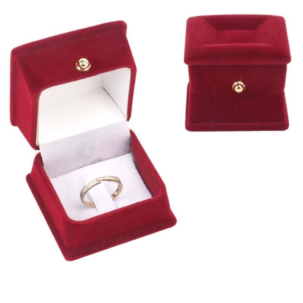 Storage Christmas Jewelry Box Anti-collision Flannel Jewelry Organizer Propose