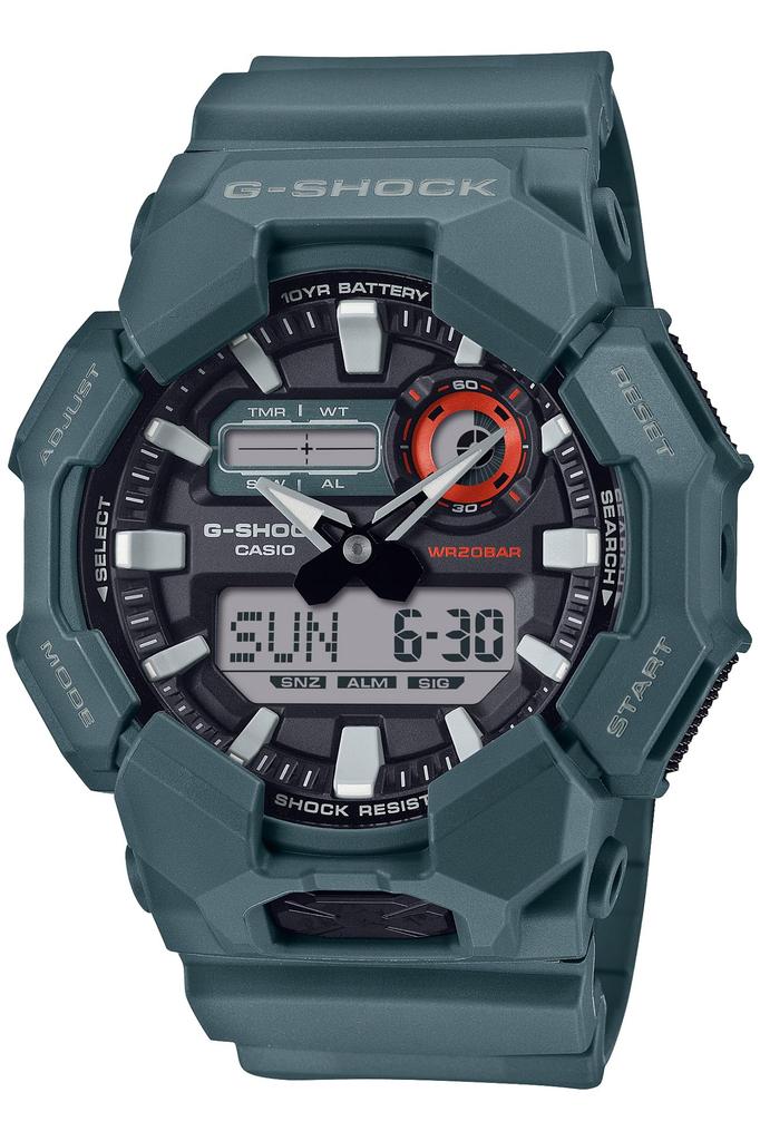 Casio Made with Biomass Plastic G-Shock Men's Watch, GA-010-2AJF, Green, Long-Life