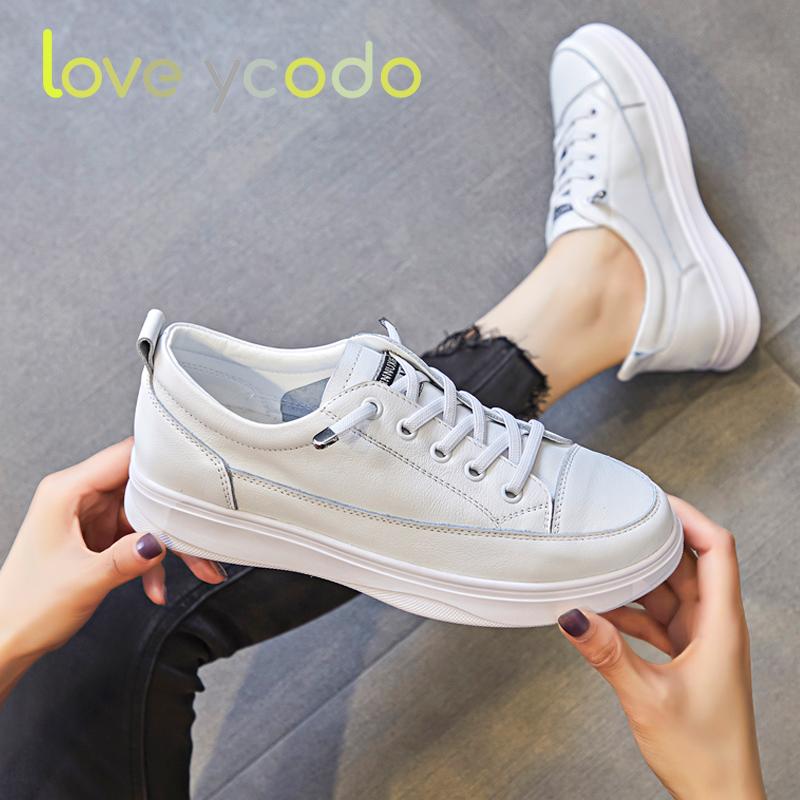 Spring and Autumn Leather Women's Shoes Flat Large Size Leather Sports Casual Loafers