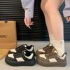 Platform White Shoes Women's Autumn New Versatile Breathable Round Head Muffin and Niche Breadboard Shoes Women