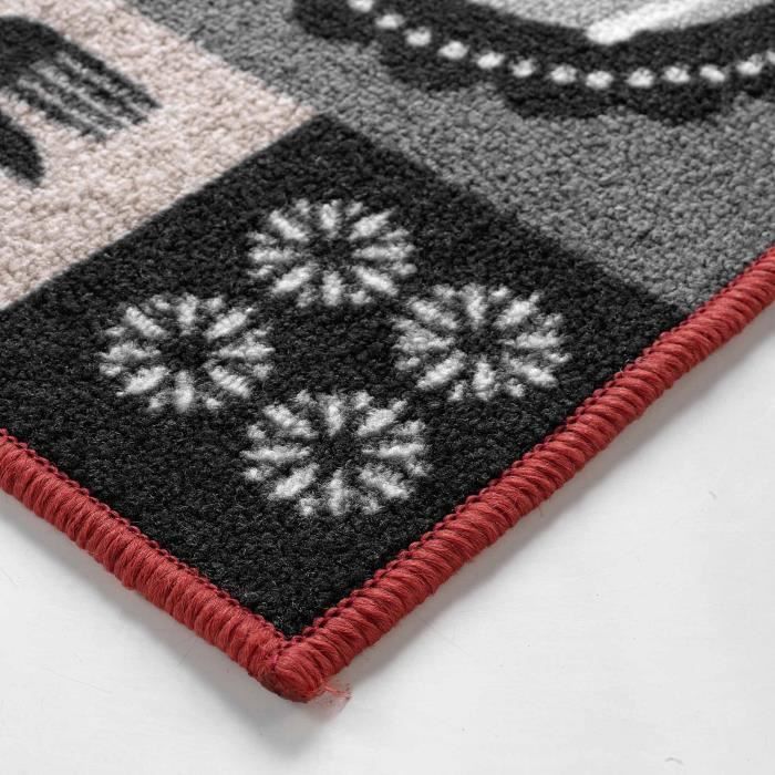 Tapis Multi-usage - Menu Du Jour - 50 X 120 Cm - Antidérapant - 100% Polyamide - Facile À Entretenir