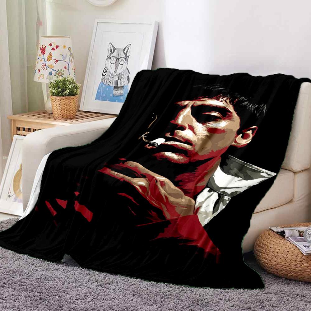 Man Flannel Blanket Throw Blanket Soft Warm Sofa Bed Camping Home Decor Unique Christmas Gift C921151