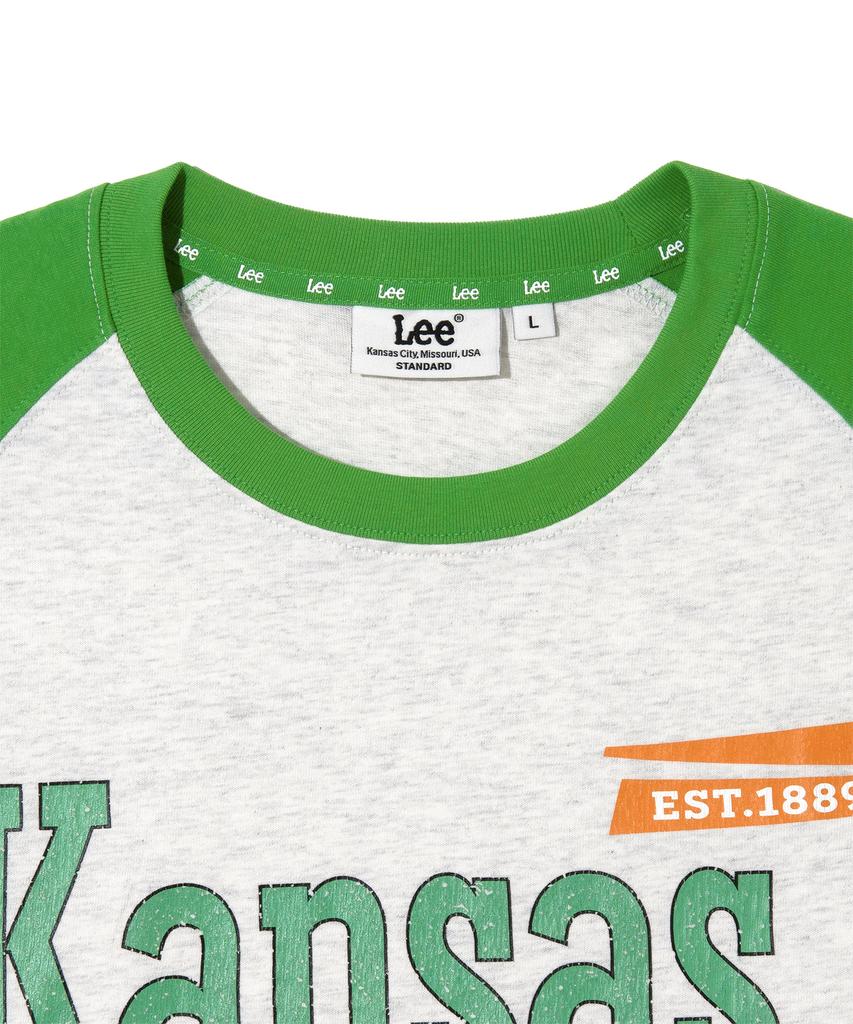 LEE Kansas Raglan Short Sleeve T-Shirt Green