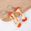 Pvc Chicken Wing Bone Charm Simulated Chicken Leg Bone Key Ring Props Imitation Food Key Chain Bag Pendant Decoration Cute Gift