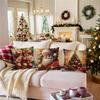 Christmas Pillow Cover Holiday Home Decoration Sofa Cushion Cover Printed Pillow Cover