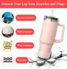 2Pcs Silicone Boot for Stanley Quencher Tumbler Protective Cup Bottom Sleeve Cover Cup Accessories Fits H2.0 30oz 40oz