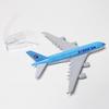 JJC Diecast Miniature Aircraft Model - Korean Air A380 (1:400, 16cm) - Decorative Collectible