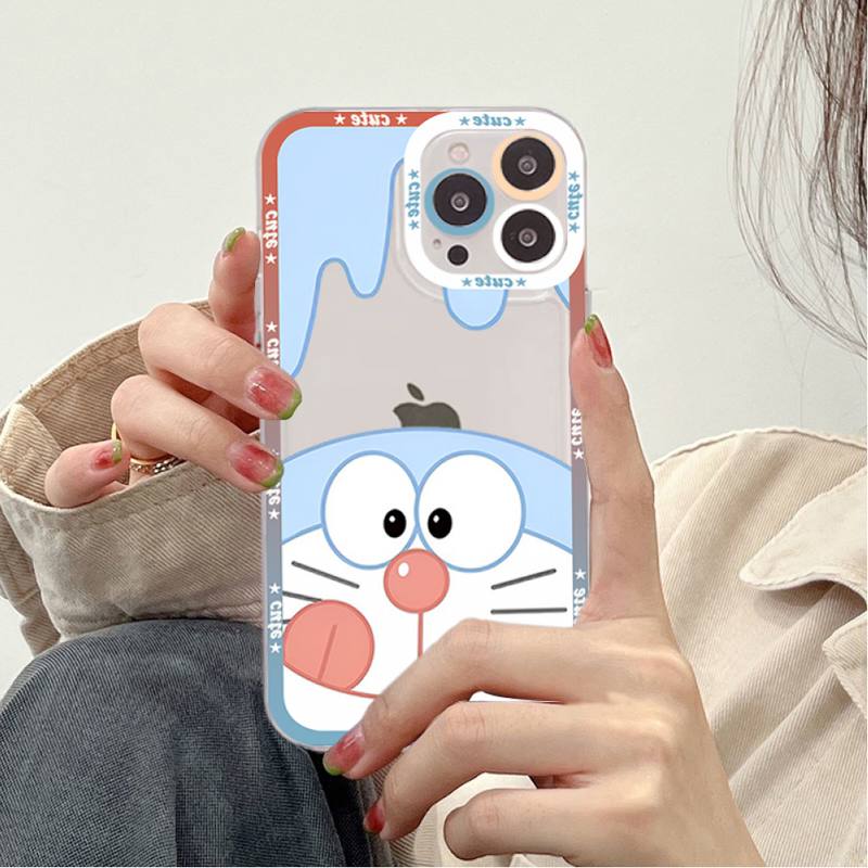 Anime Doraemon Phone Case for iPhone 11 12 13 Mini Pro Max 14 Pro Max Case shell