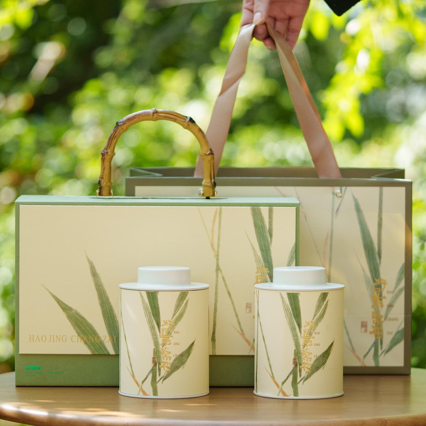 Iron Tea Caddy: Half Catty Green Tea Packaging for Longjing, Maojian, Biluochun, Gyokuro - Empty Gift Box.