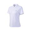 Li-Ning Fashionable Versatile Solid Color Sports Polo Shirt Women tops White APLW518-1